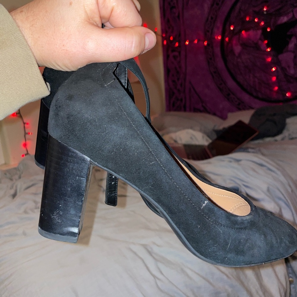Clarks black high heels